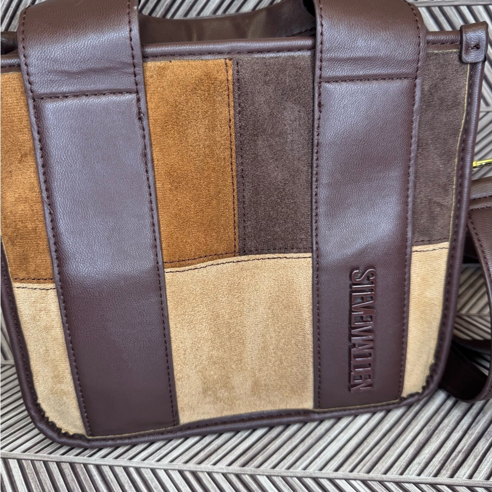 Steve Madden Stylish Patchwork Crossbody Bag In B… - image 3